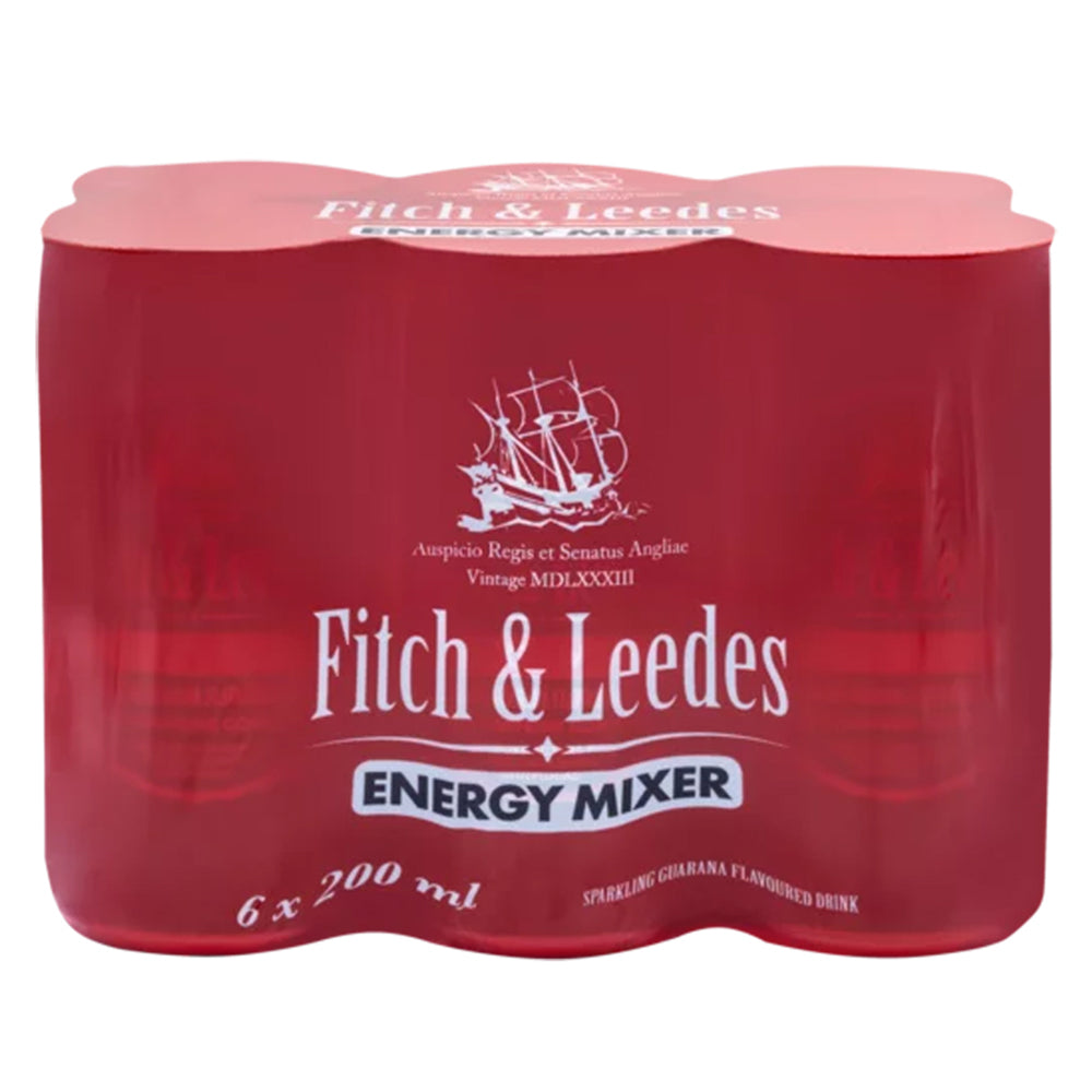 Buy Fitch & Leedes Energy Mixer 200ml 6 Pack Online