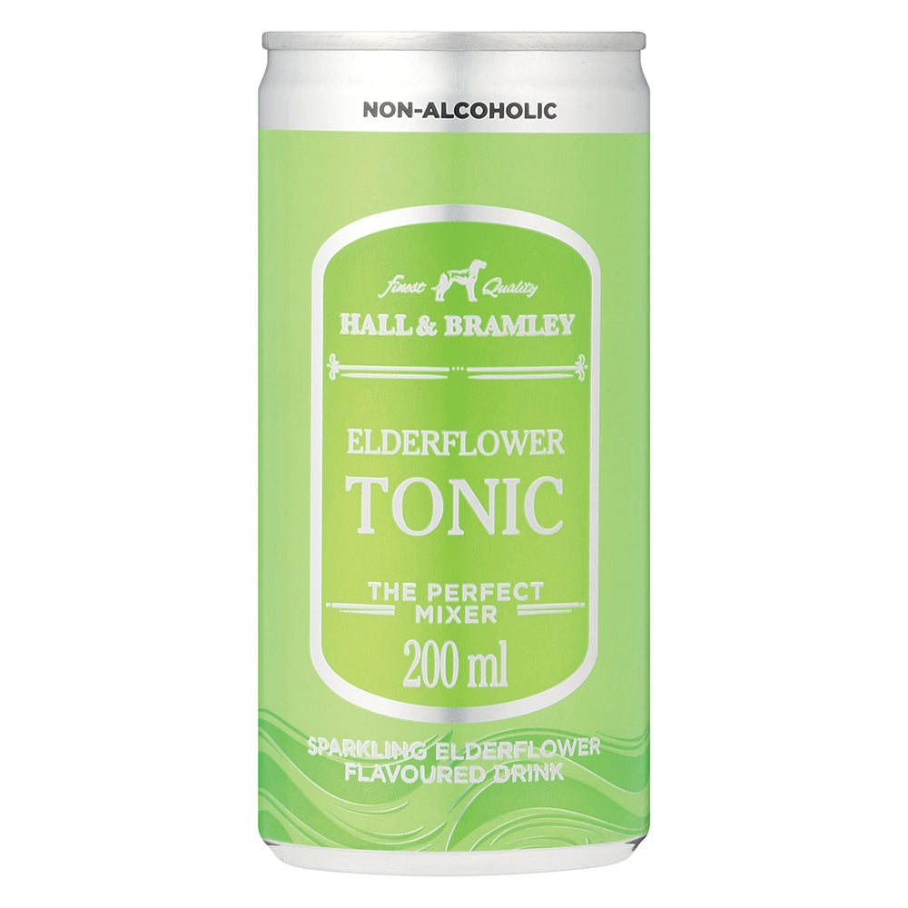 Buy Hall & Bramley Elderflower Tonic 200ml Can 6 Pack Online