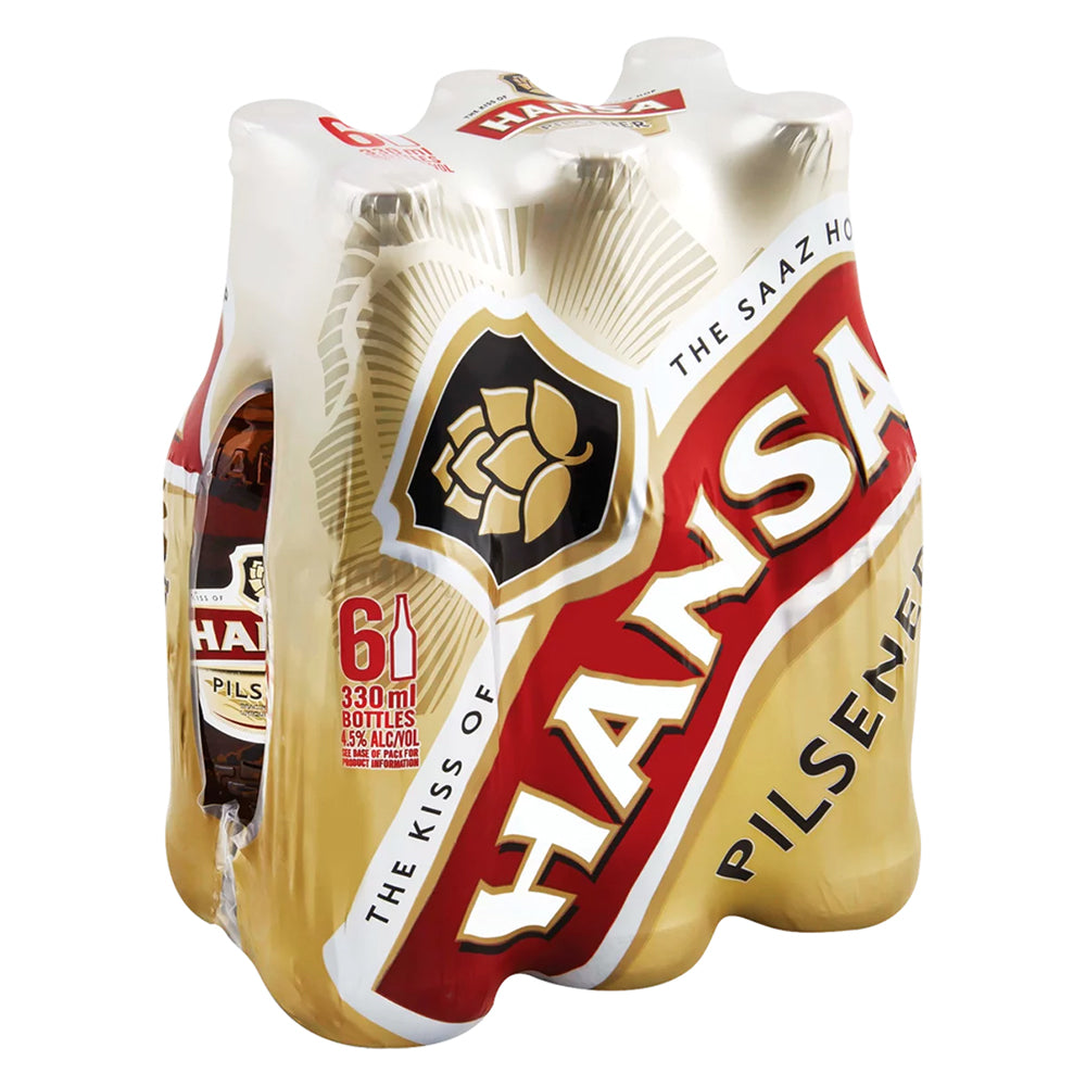 Buy Hansa Pilsner Beer Bottle 330ml 6 Pack Online