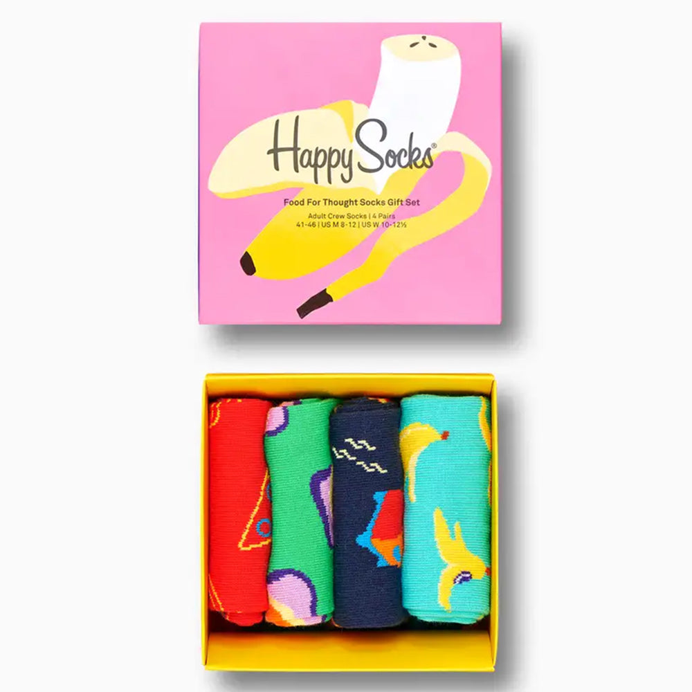 Buy Happy Socks - 4-Pack Food For Thought Socks Gift Set Online
