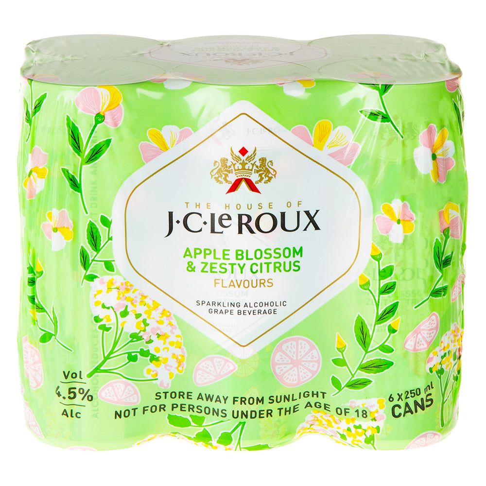 Buy J.C. Le Roux Apple Blossom & Zesty Citrus Can 6 Pack Online