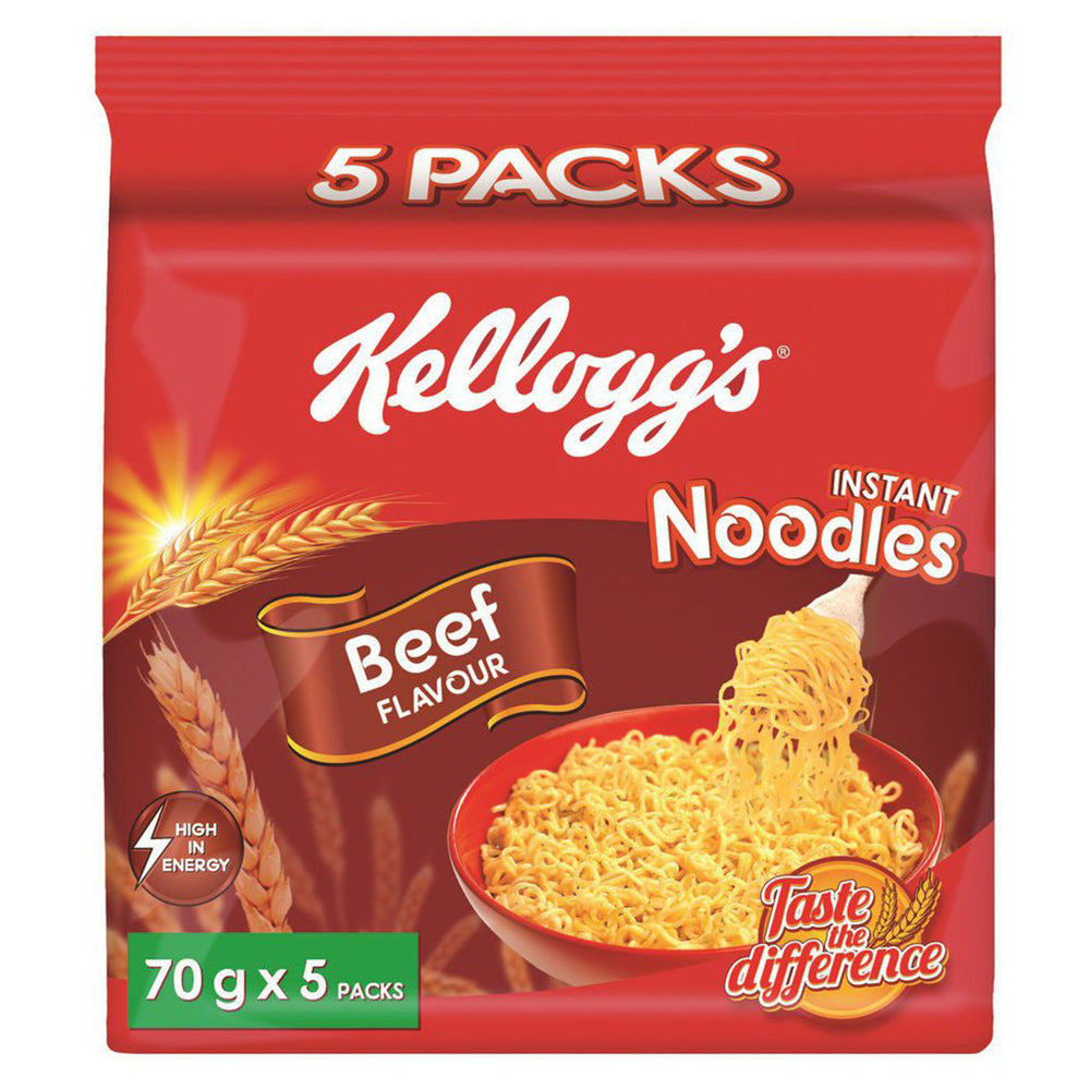 Buy Kellogg's Instant Noodles Beef - Multi Pack Online