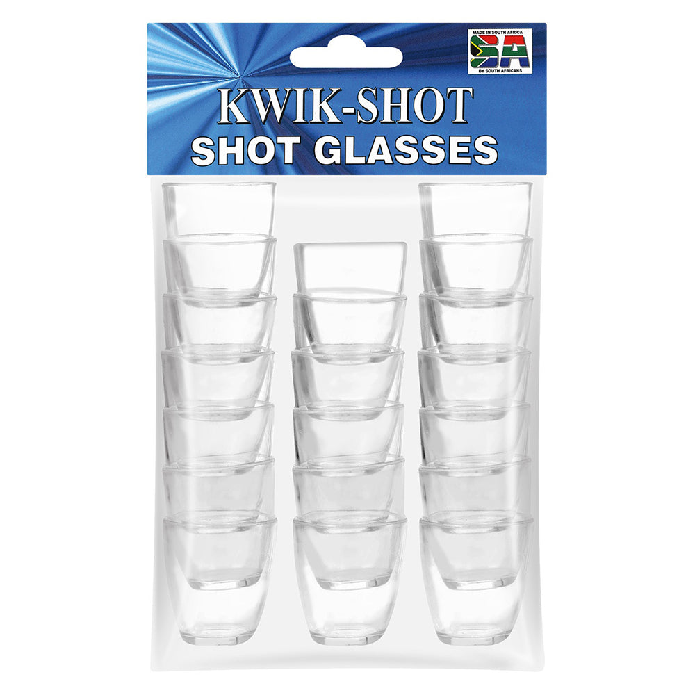 Buy Kwik Shot Clear Shot Glasses 20 Pack Online