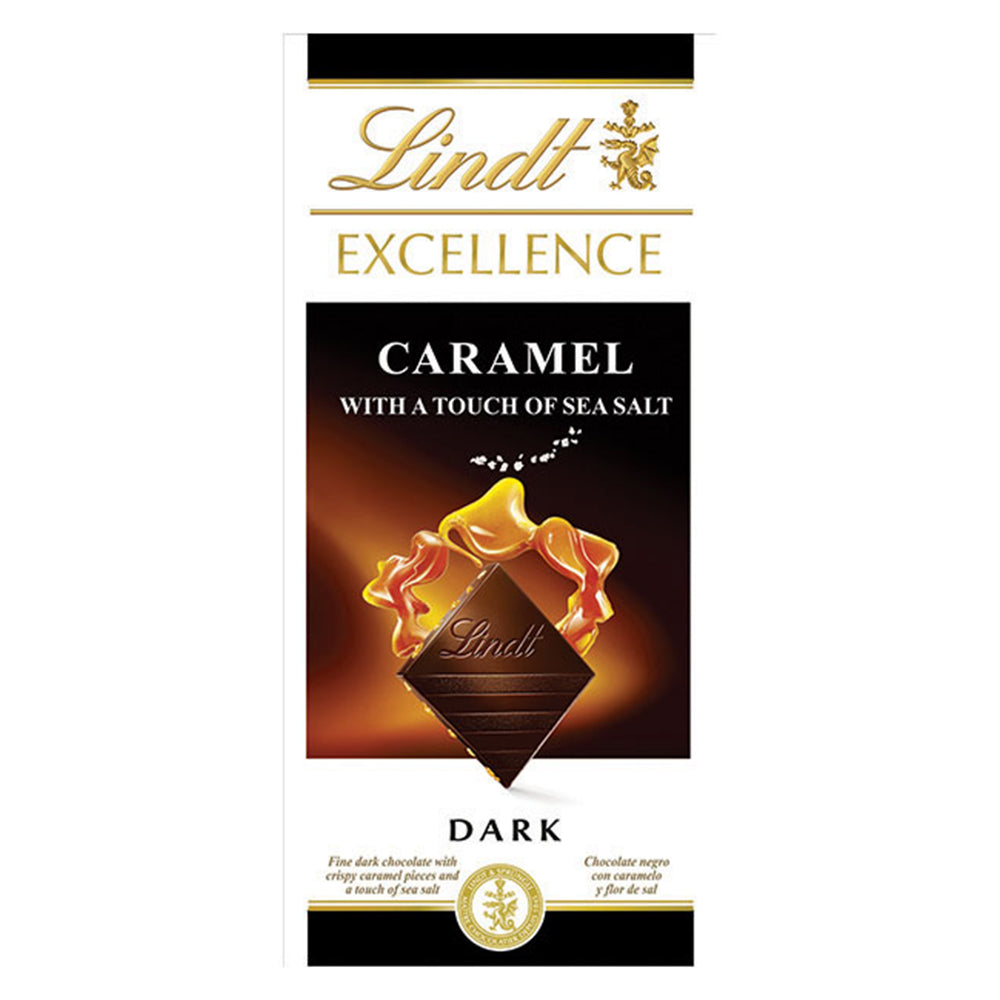 Buy Lindt Excellence Caramel & Touch of Sea Salt 100g Online