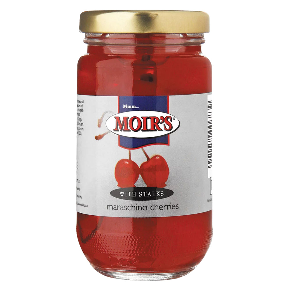 Buy Moirs Maraschino Cherries With Stalks 150g Online