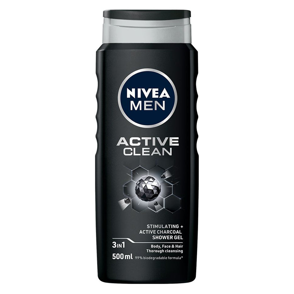 Buy Nivea Men Active Clean Shower Gel 500ml Online