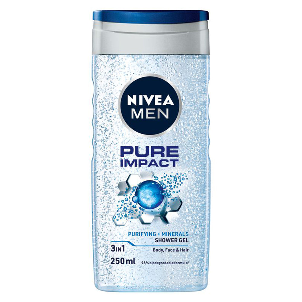 Buy Nivea Men Pure Impact Shower Gel 250ml Online