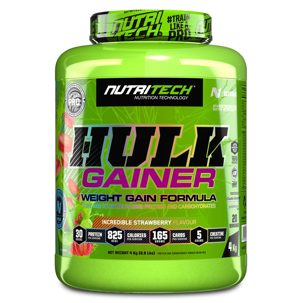 Buy Nutritech Hulk Gainer Incredible Strawberry 4kg Online