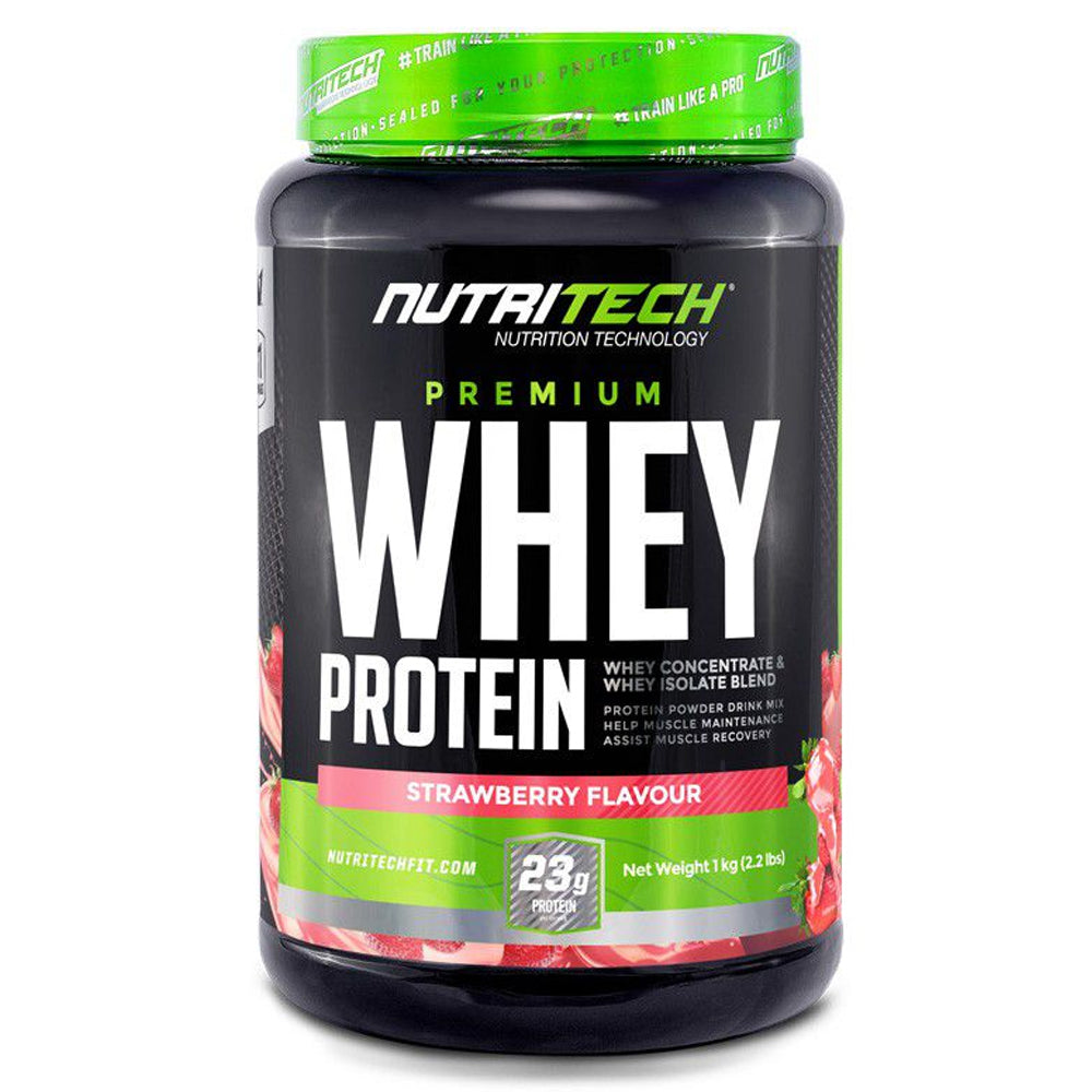 Buy Nutritech Premium Whey Protein Strawberry 1kg Online