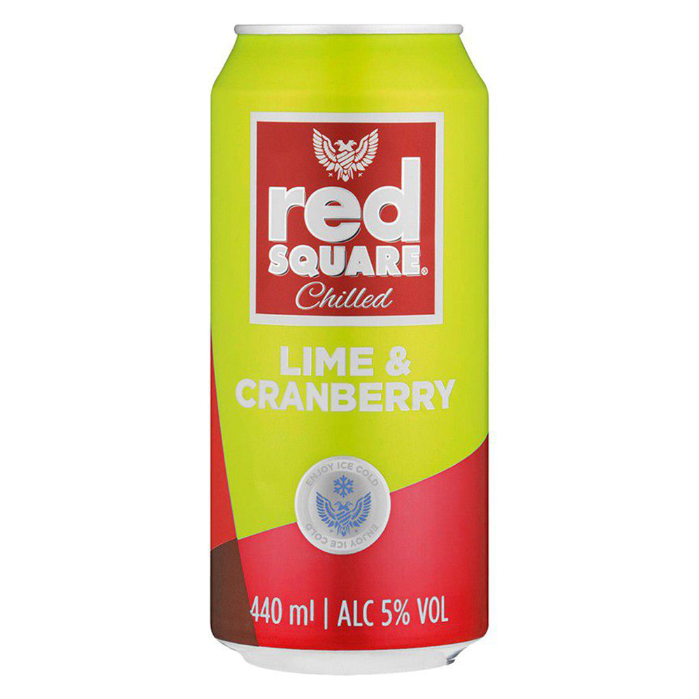 Buy Red Square Chilled Lime & Cranberry 6 pack Online