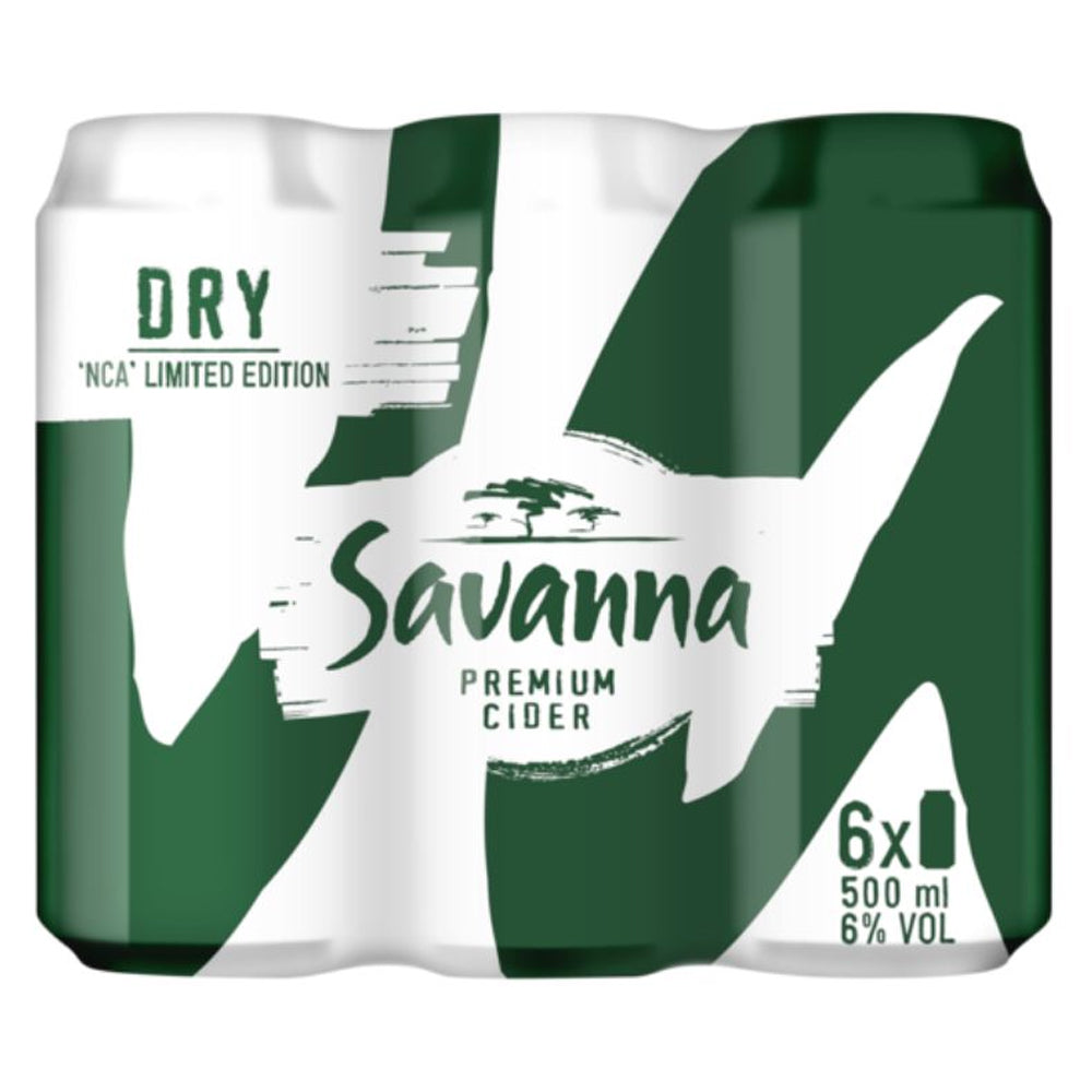 Buy Savanna Dry Premium Cider Can 500ml 6 Pack Online
