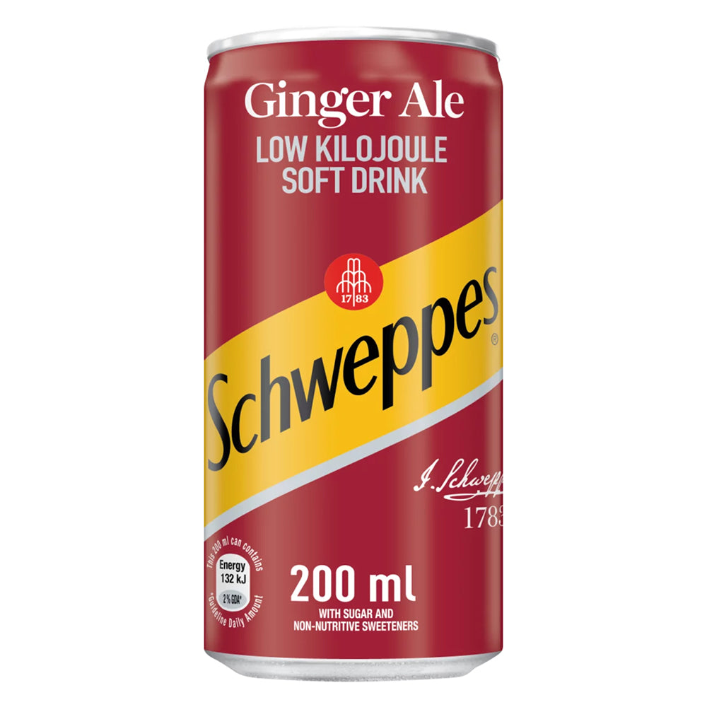Buy Schweppes Ginger Ale 200ml Can 6 Pack Online