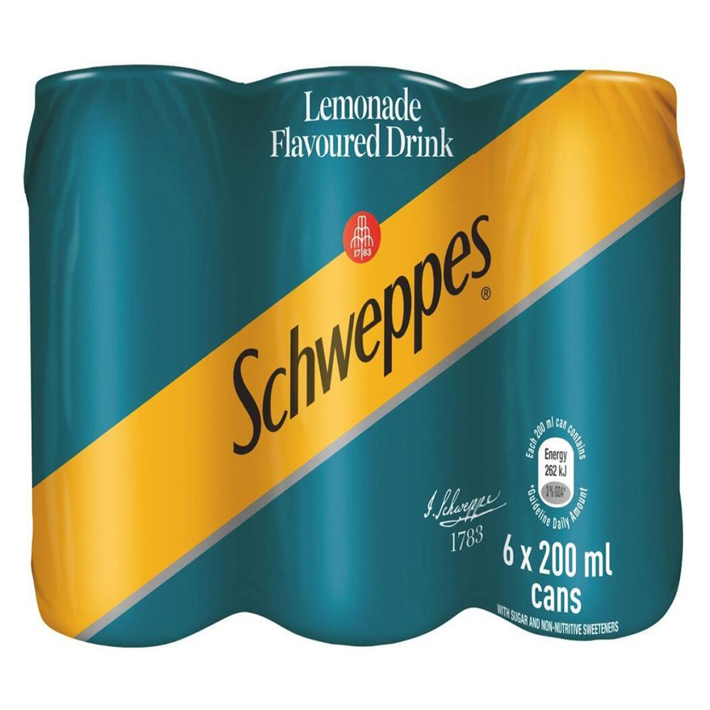Buy Schweppes Lemonade 200ml 6 Pack Online