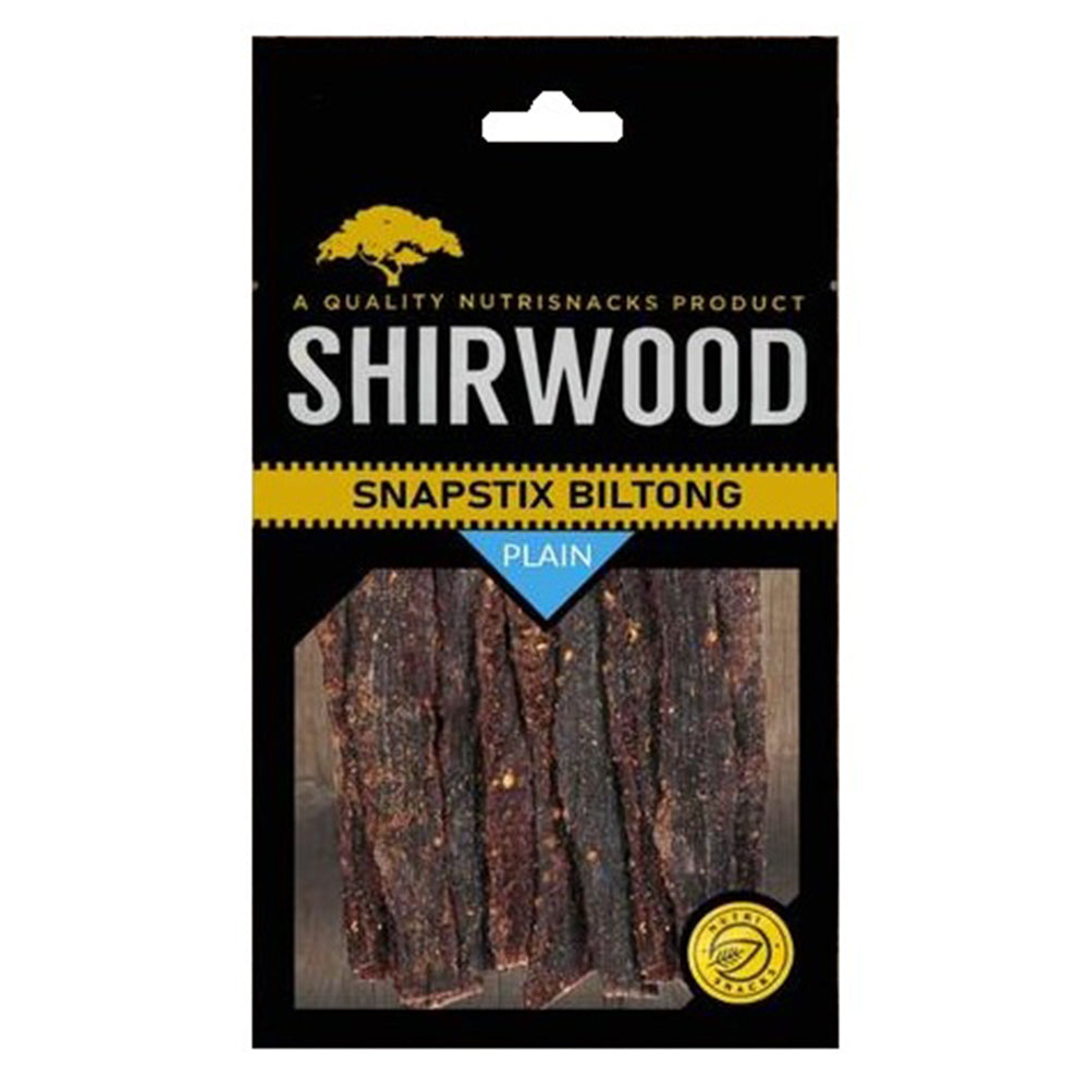 Buy Shirwood Biltong Snapstix Plain 80g Online