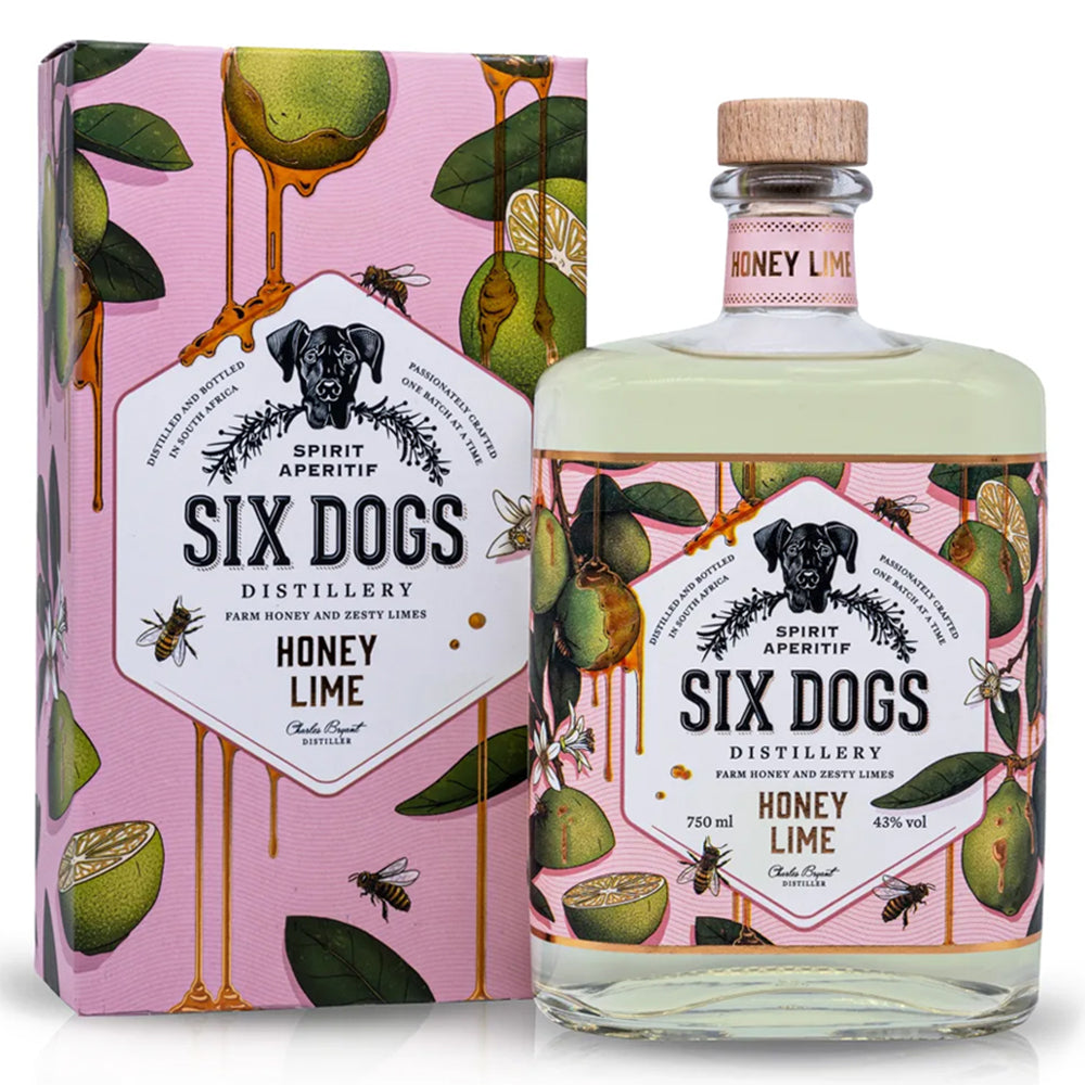 Buy Six Dogs Honey Lime Gin 750ml Online