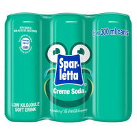 Buy Sparletta Creme Soda 300ml Can 6 Pack Online