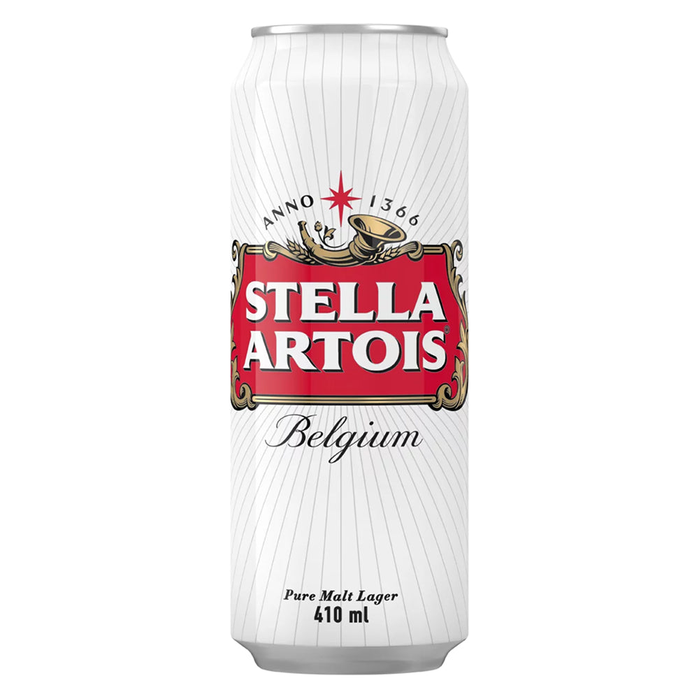 Buy Stella Artois Beer 410ml Can 6 Pack Online