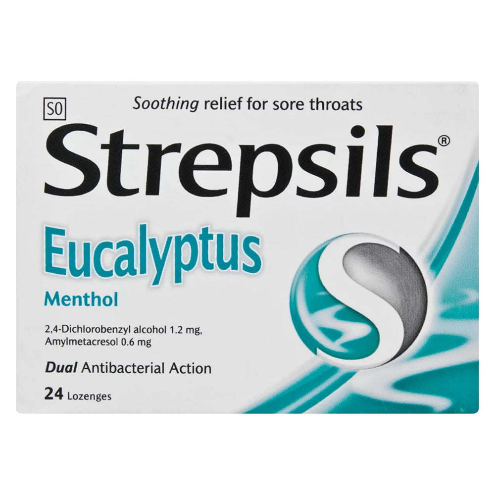 Buy Strepsils Eucalyptus Menthol 24 pack Online