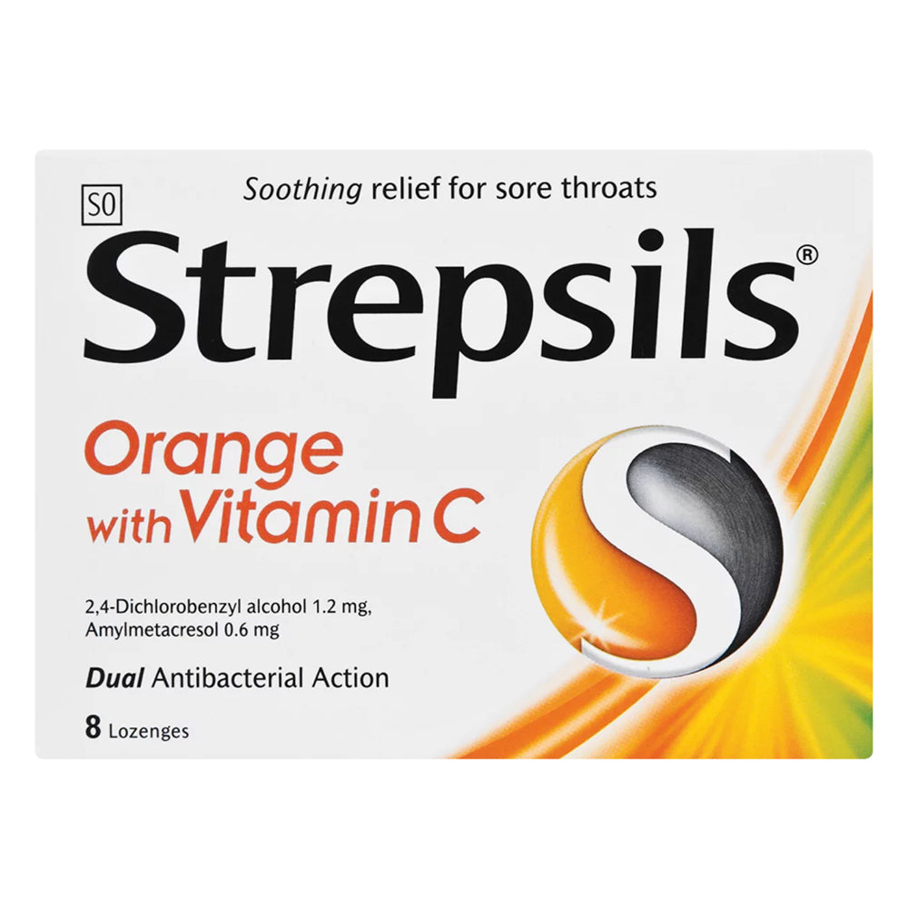 Buy Strepsils Orange 8 Pack Online