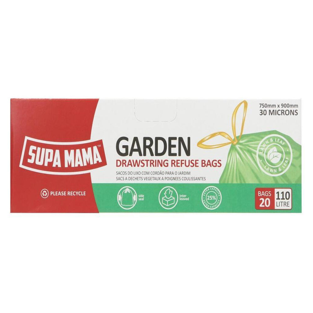Buy Supa Mama Garden Drawstring Refuse Bags - 20 Online