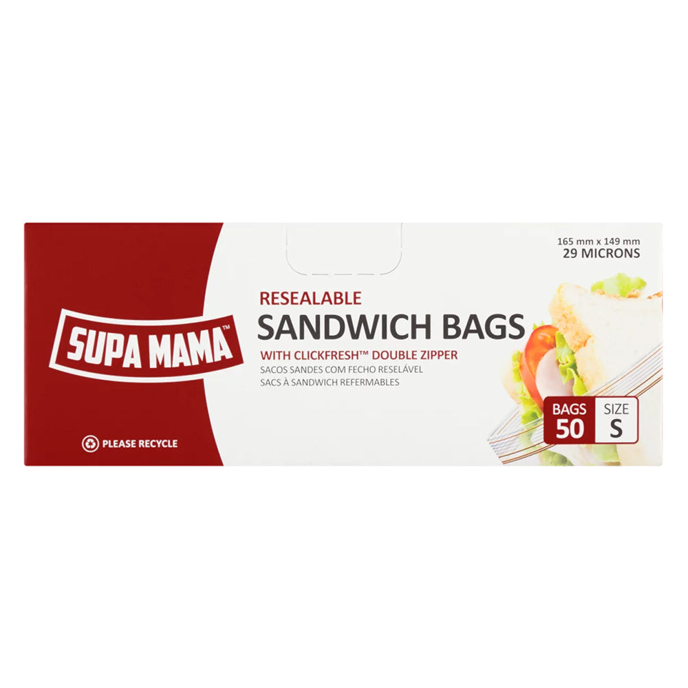 Buy Supa Mama Sandwich Bags Small - 50 Online