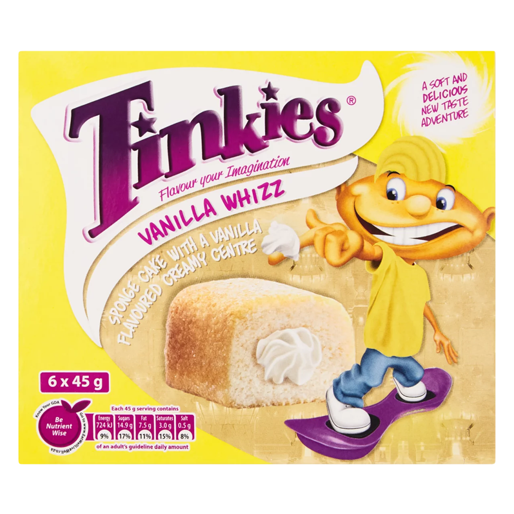 Buy Tinkies Vanilla Whizz 6 Pack Online