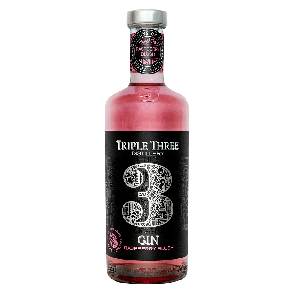 Buy Triple Three Gin Raspberry Blush 500ml Online