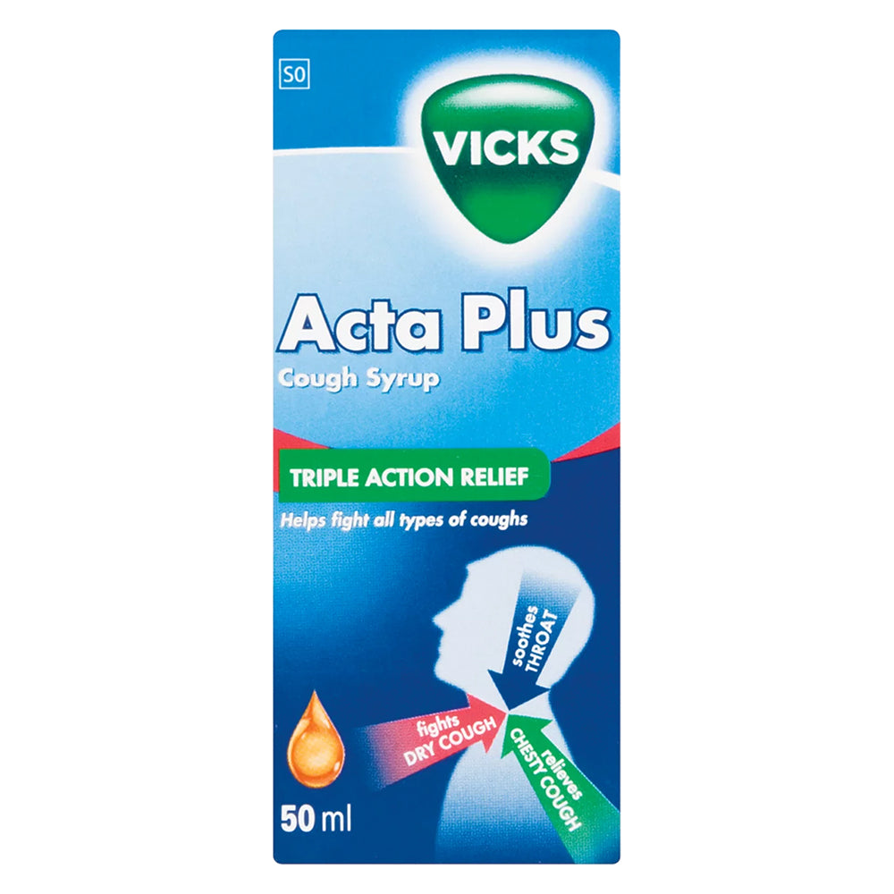 Buy Vicks Acta Plus Cough Syrup 50ml Online