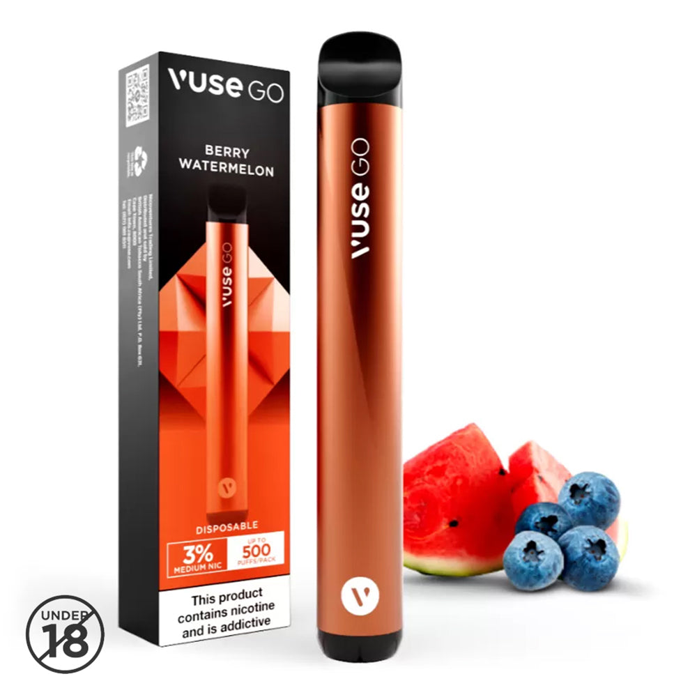 Buy Vuse Go Disposable Vape - Berry Watermelon 3% Online