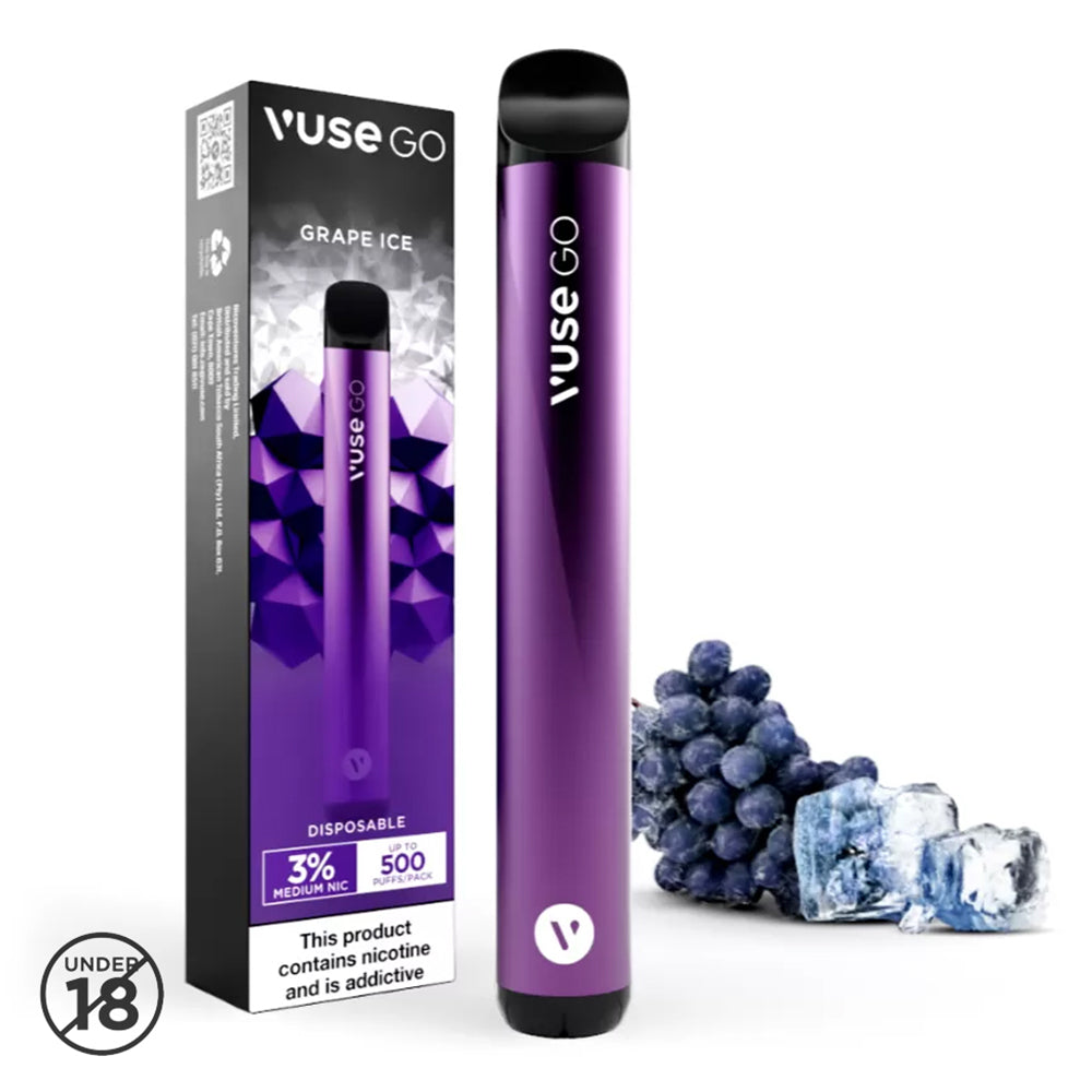 Buy Vuse Go Disposable Vape - Grape Ice 3% Online