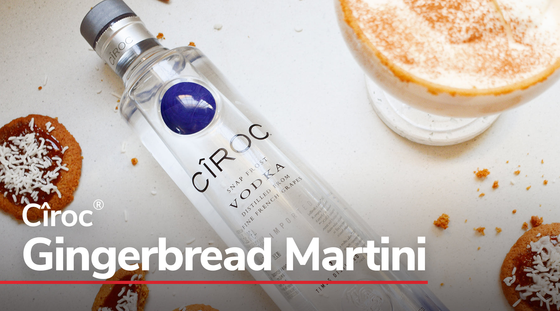 Gingerbread Martini with Cîroc