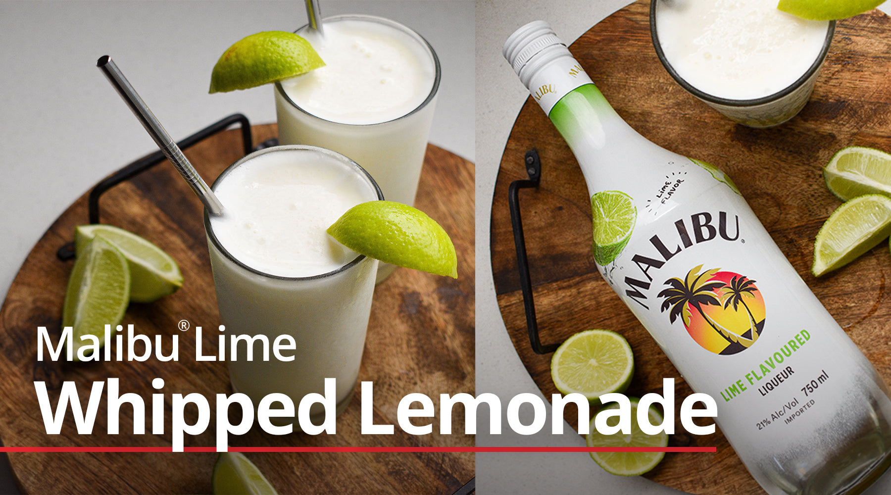 Malibu Lime Whipped Lemonade