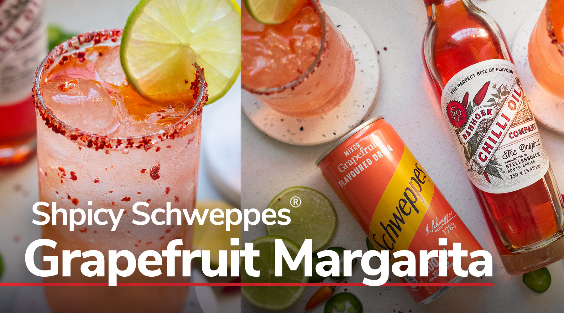 Shpicy Schweppes Grapefruit Margarita