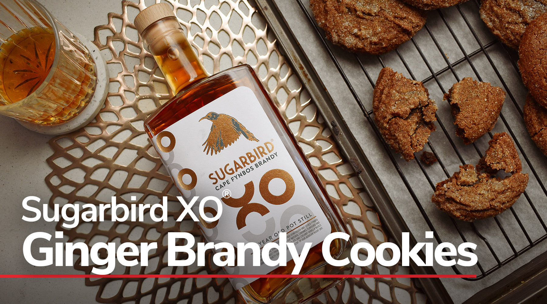 Sugarbird XO Ginger Brandy Cookies