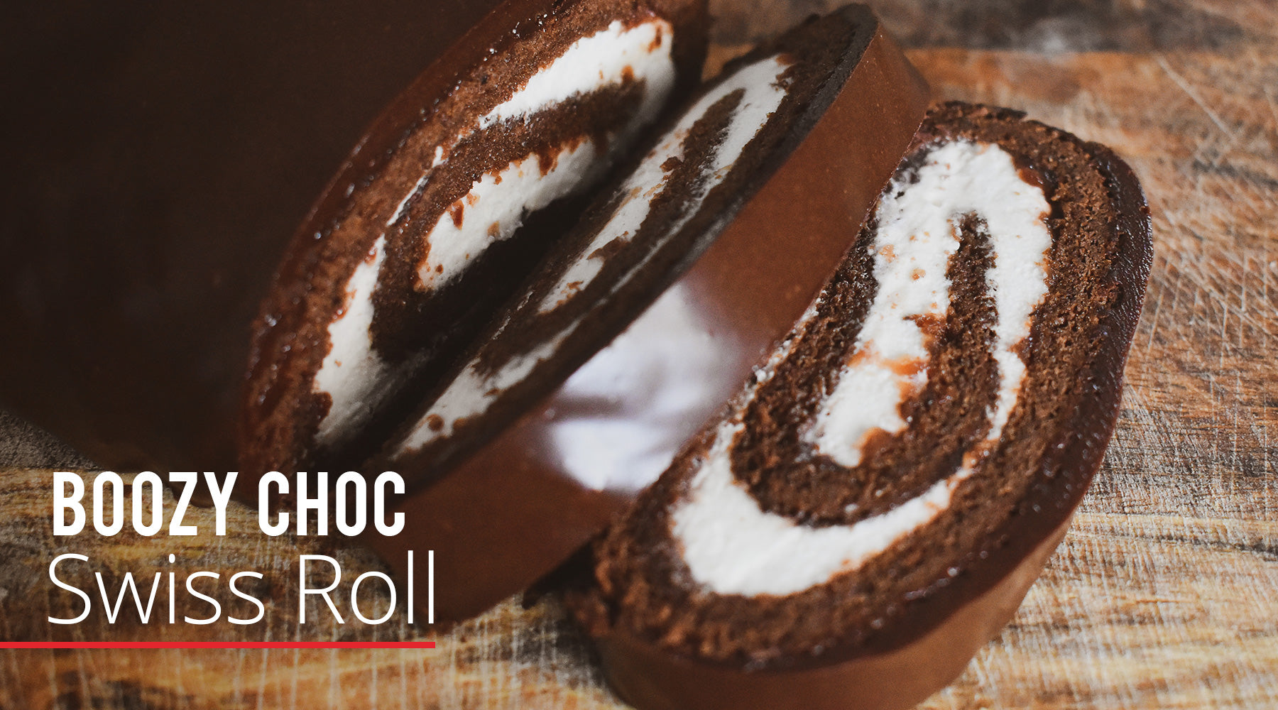 Boozy Chocolate Swiss Roll