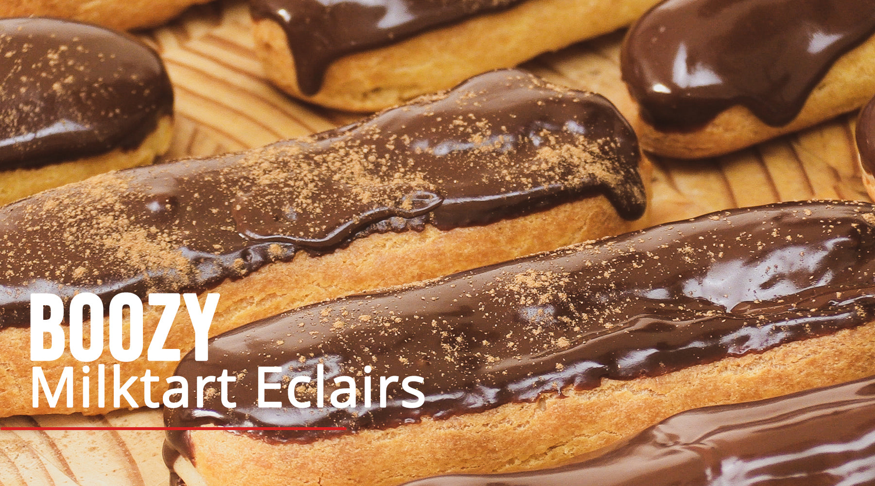 Boozy Milktart Éclairs