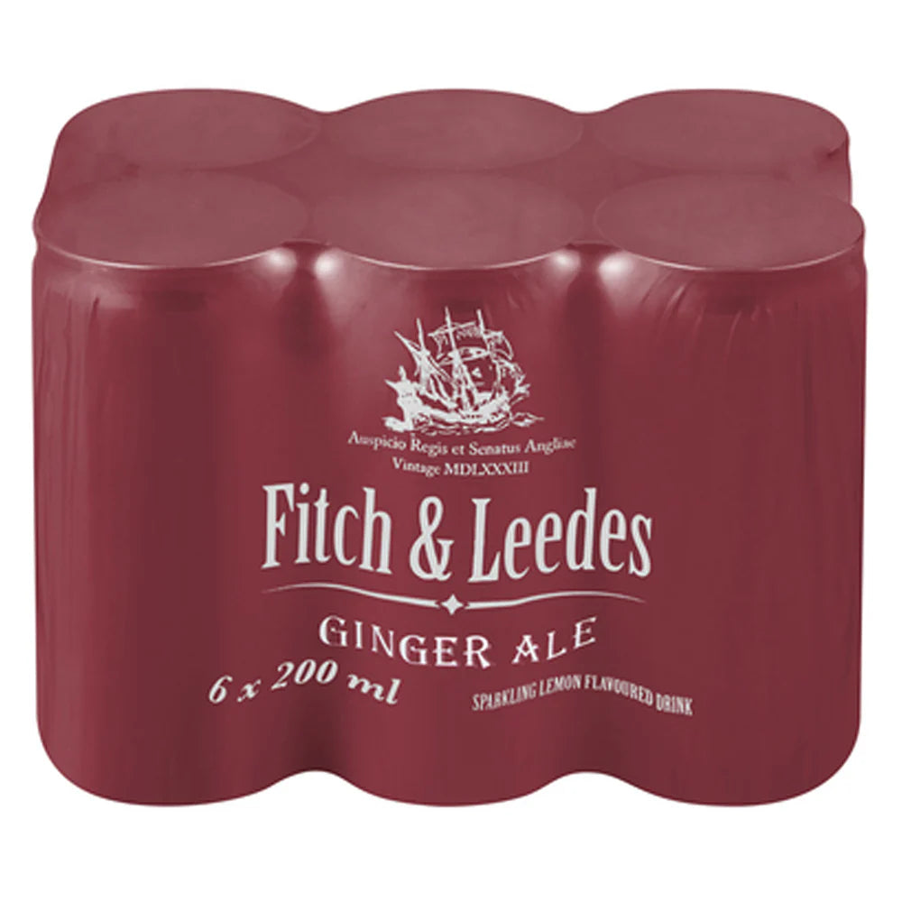 Fitch & Leedes Ginger Ale 200ml 6 Pack