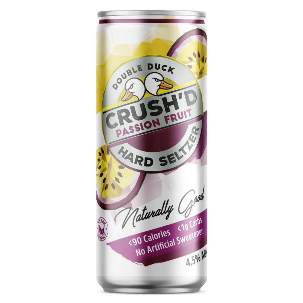 Double Duck Crush'd Hard Seltzer - Passion Fruit 4 Pack