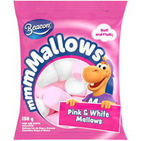 Beacon Pink & White Marshmallows 150g