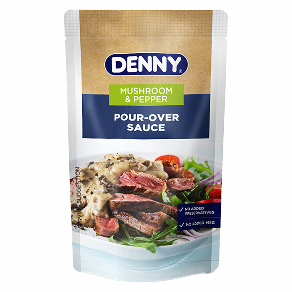 Denny Mushroom & Pepper Pour Over Sauce 200g