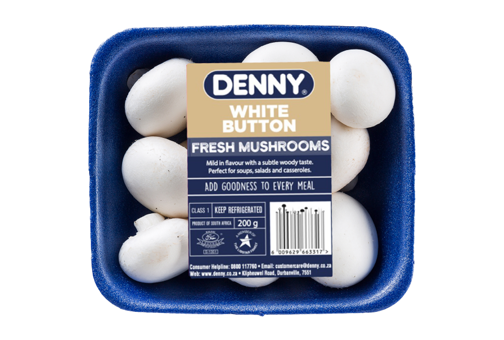 Denny White Button Mushrooms - 200g