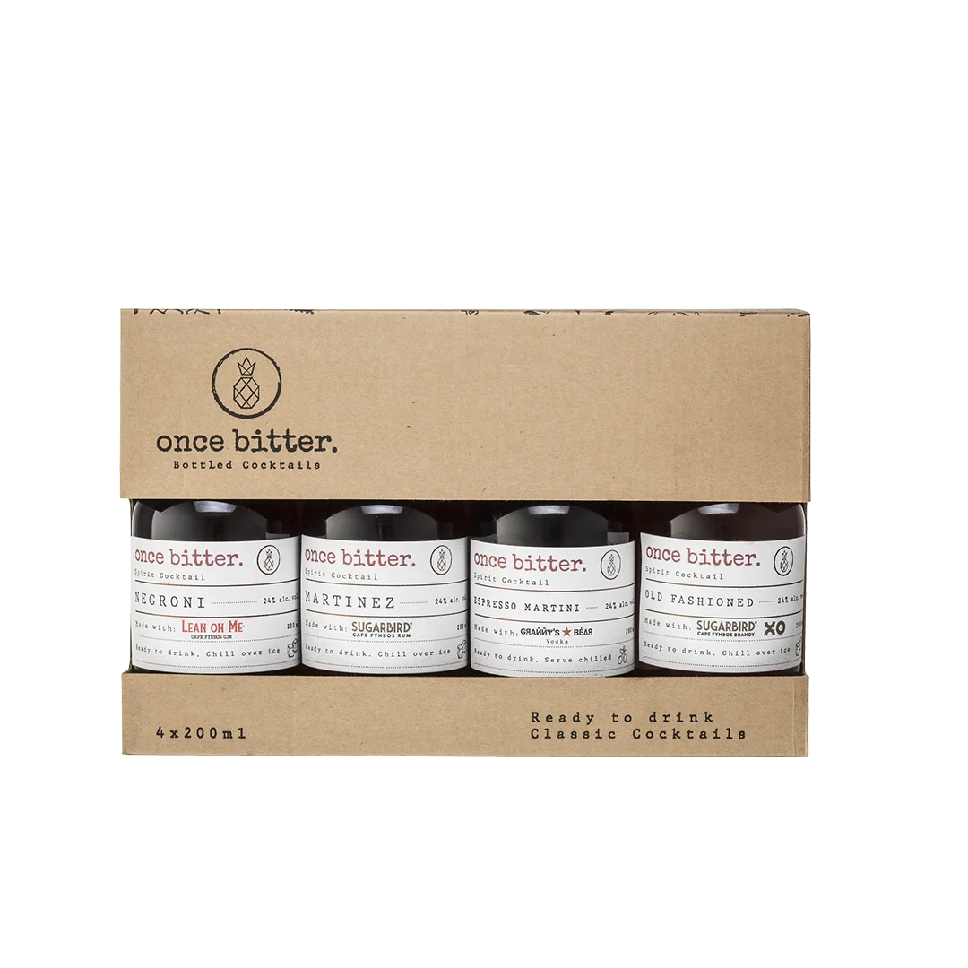 Once Bitter Cocktail Box - 4 Bottled Cocktails