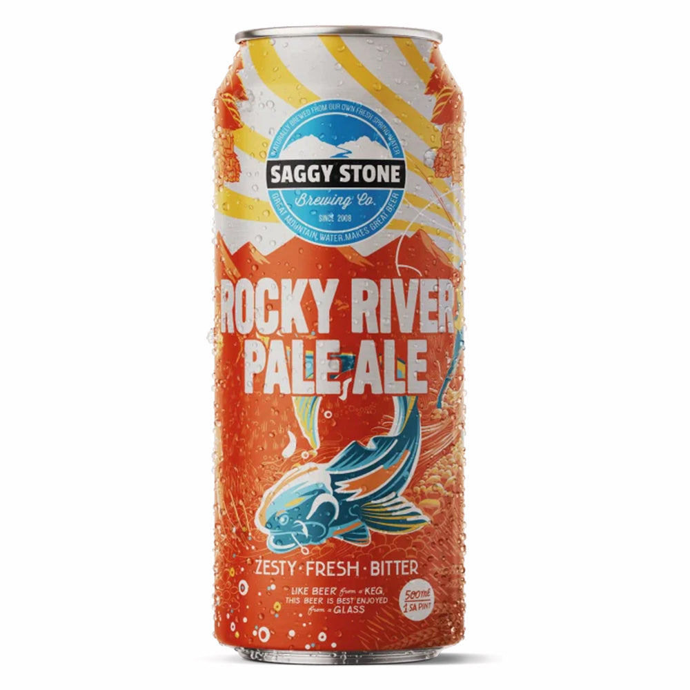 Saggy Stone - Rocky River Pale Ale 500ml Can 4 Pack
