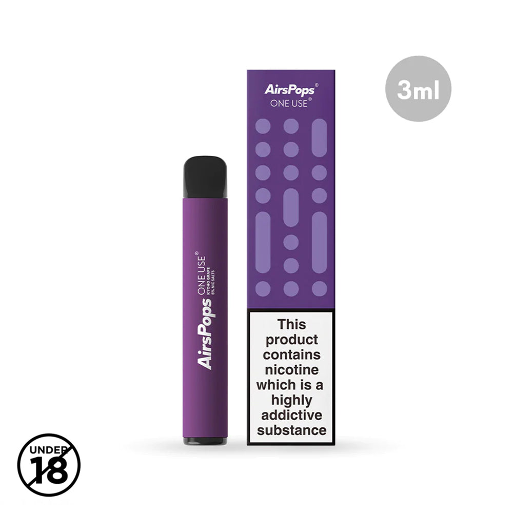 Buy Airspops One Use 3ml - Kyoho Grape 5% Online