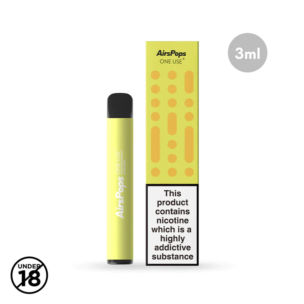 Buy Airspops One Use 3ml - Lemon Passion Fruit 5% Online