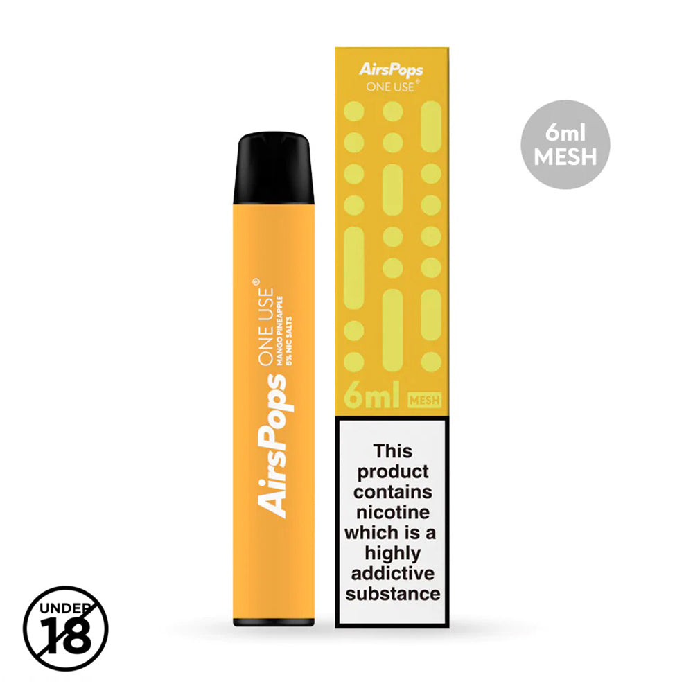 Buy Airspops One Use 6ml - Mango Pineapple 5% Online