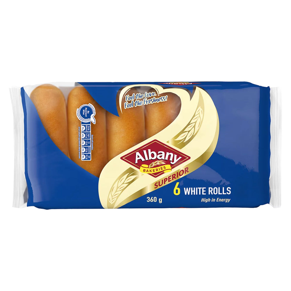 Buy Albany Superior Rolls 6 Pack - White Online