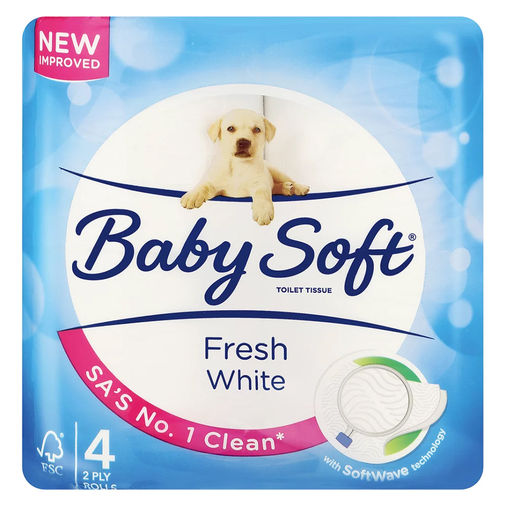 Buy Baby Soft 2ply Toilet Rolls 4 Pack Online