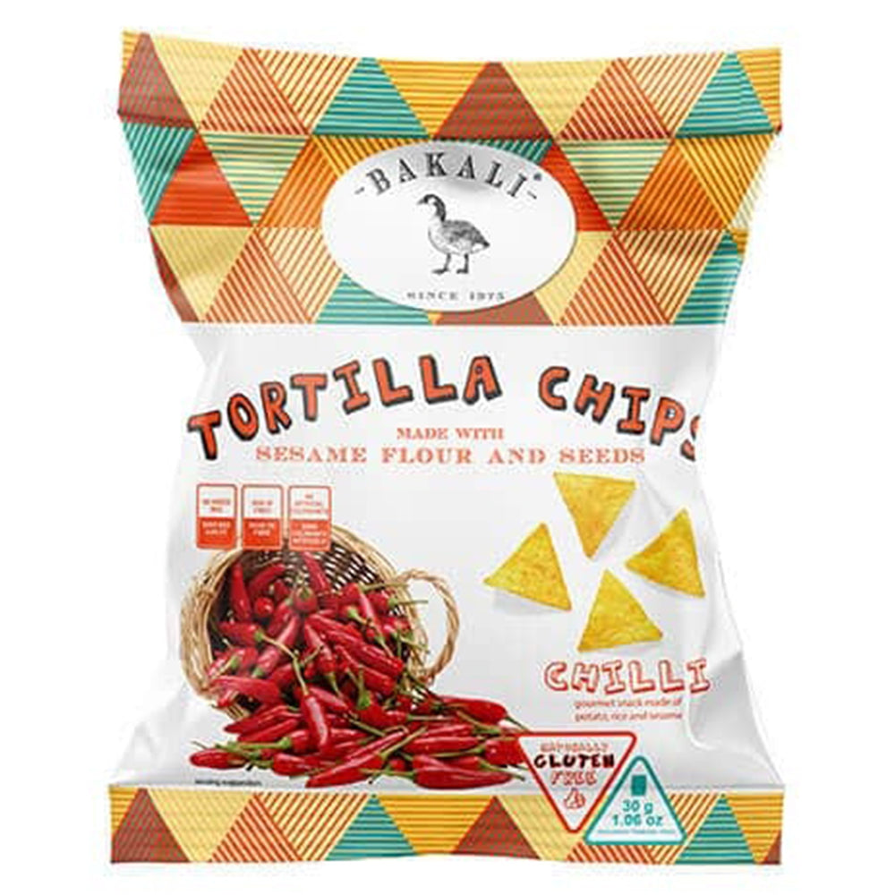 Buy Bakali Mexican Chilli Tortilla Chips 30g Online