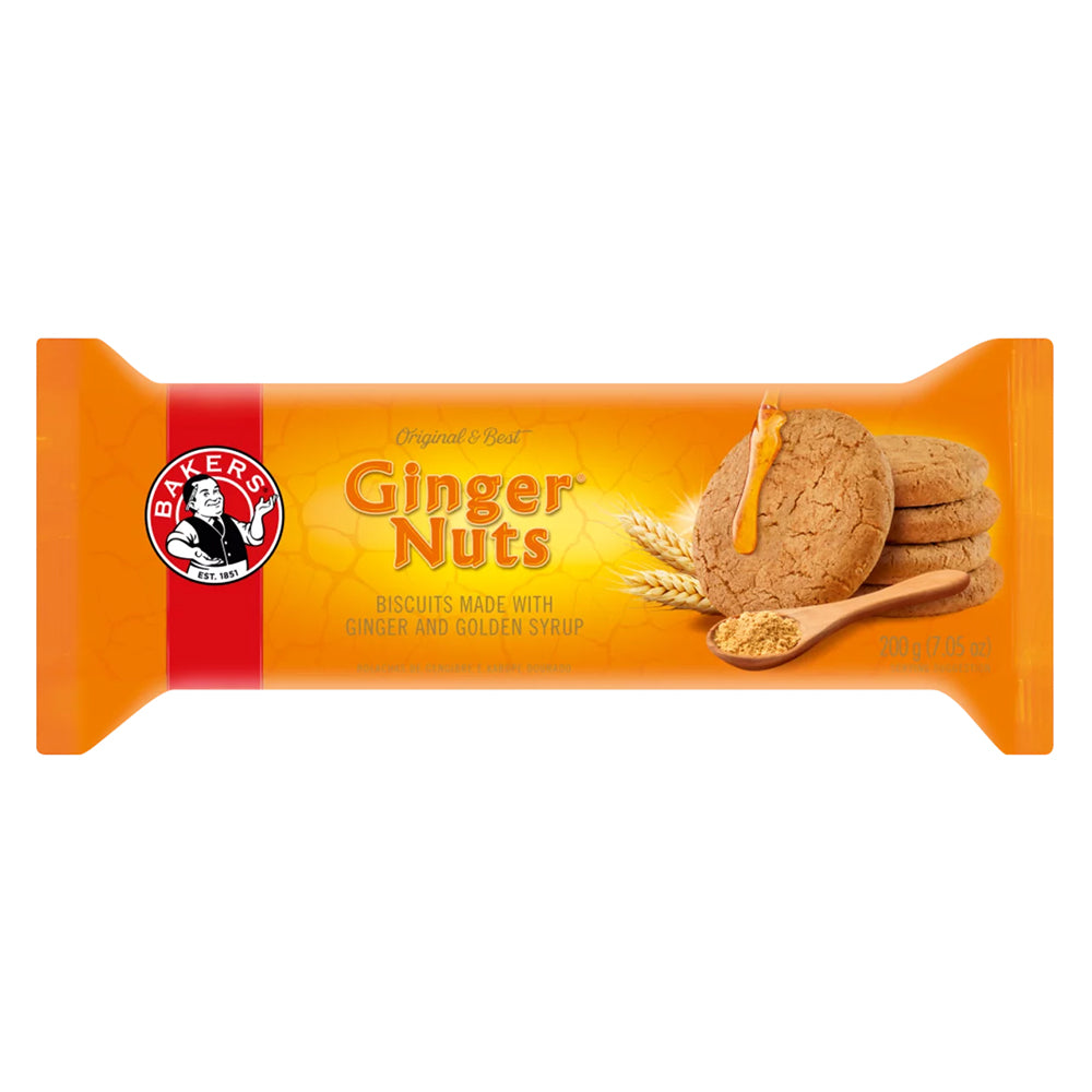 Buy Bakers Ginger Nuts 200g Online